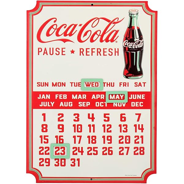Cal 2026- Coke: Vintage Nostalgia Wall: Coca-Cola: 9798889615552